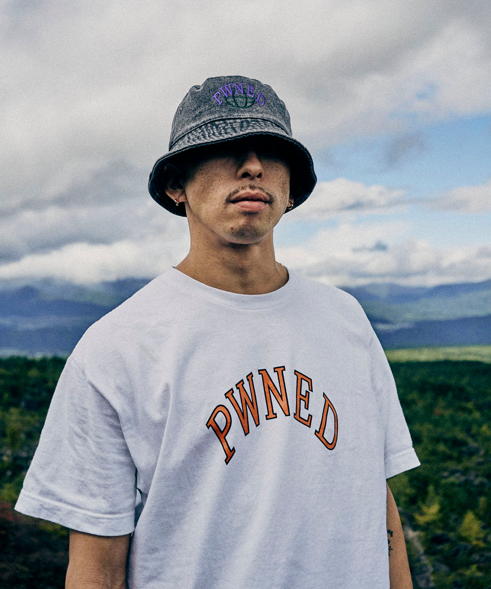 PWNED ORIGINAL BLACK DENIM BUCKET HAT