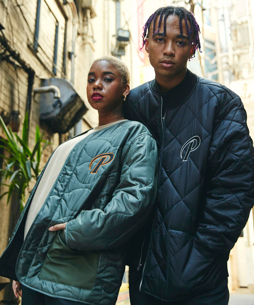 P LOGO QUILTING MA-1 JACKET PWND2101 BLACK – highbreedclub